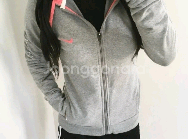 나이키 후드집업 핑크--0