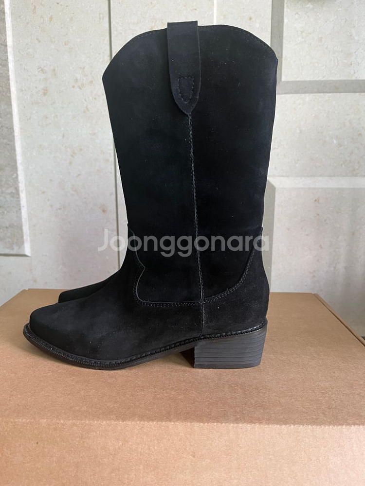 릴리슈 eden half boots 웨스턴 스웨이드 부--1