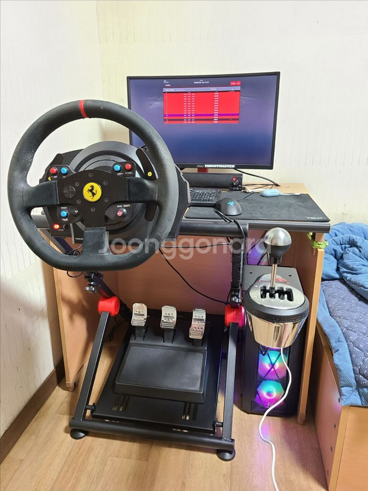 트러스트마스터 t300 페라리+th8a 쉬프터--0