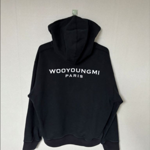 우영미 백로고 후드티