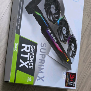 msi rtx 3080 슈프림x 10g lhr 보증남음
