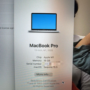 m1 pro 16gb 2tb 85% 맥북프로 2020