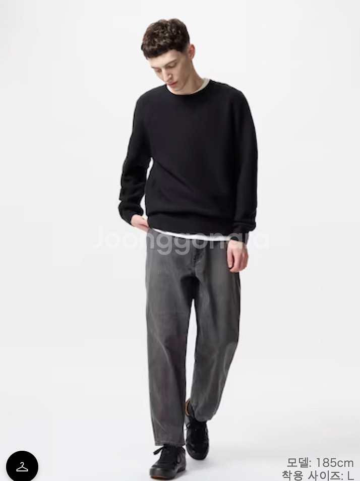 유니클로 릴랙스 앵클진 와이드핏 L--0