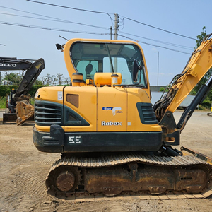 02 중고굴삭기 R55 2014년식 저가동 버켓3종