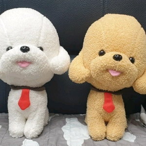 비숑강아지인형 두마리세트 일괄가