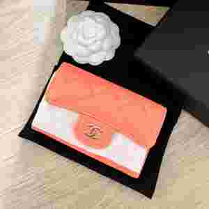 샤넬 클래식 똑딱이 카드 지갑