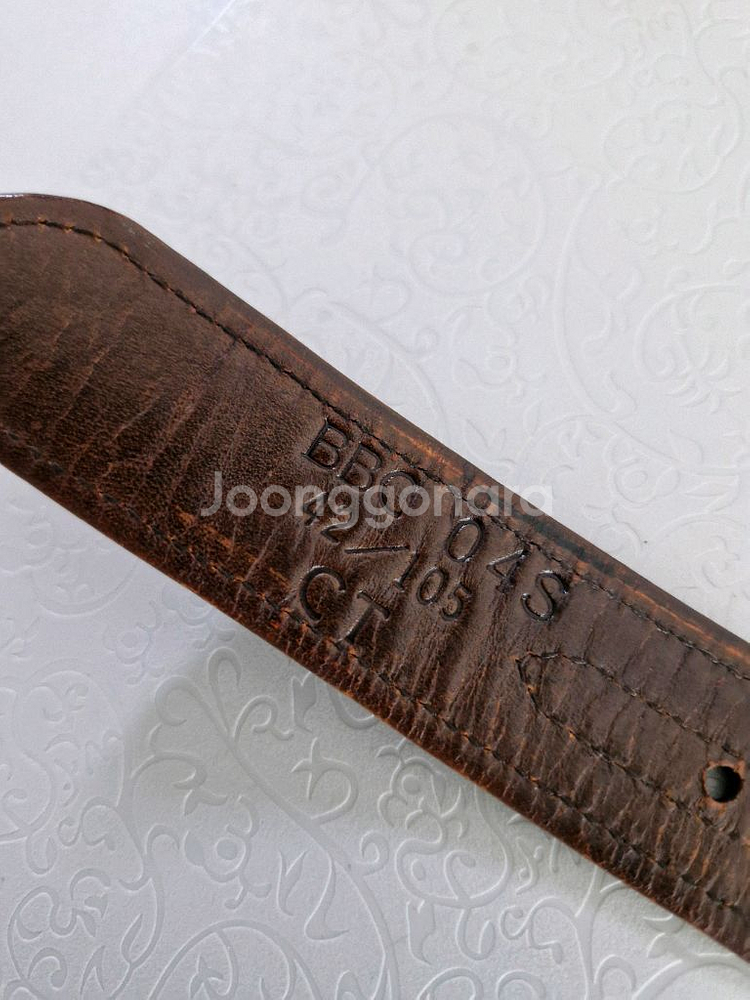버버리 가죽벨트 정품--3