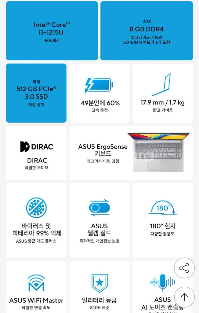 미개봉 아수스 ASUS X1504ZA 15인치 노트북--1