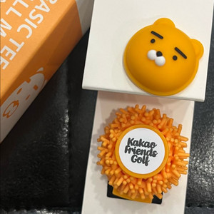 (새상품)베이직 티꽂이&볼마커 카카오골프 라이언,어피치