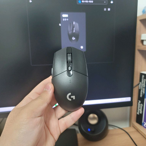 로지텍 G304 블랙 사무용 저소음 무선 마우스 새거