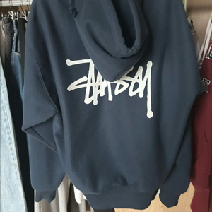 스투시 네이비 후드집업 판매
