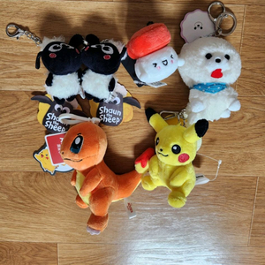 인형키링 피카츄 파이리 베이비숀 초밥 비숑 키링