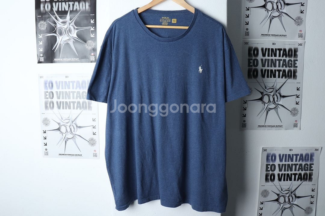 (2XL) 폴로 랄프로렌 반팔 티셔츠 빅사이즈 블루--0