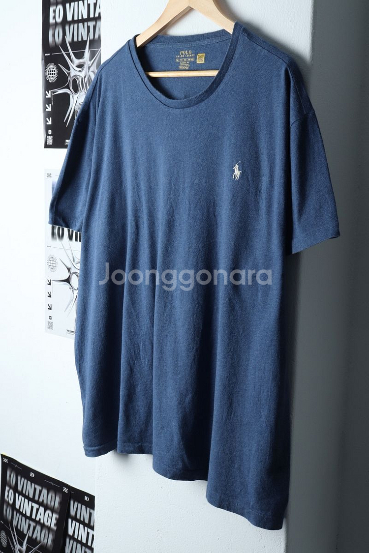 (2XL) 폴로 랄프로렌 반팔 티셔츠 빅사이즈 블루--1