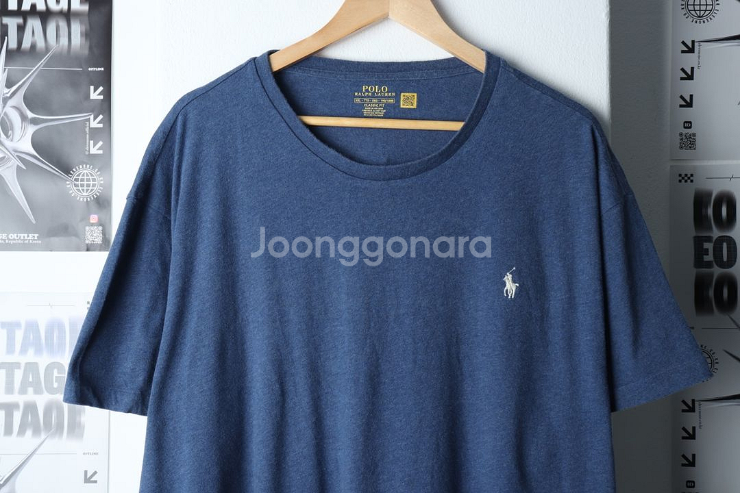 (2XL) 폴로 랄프로렌 반팔 티셔츠 빅사이즈 블루--3