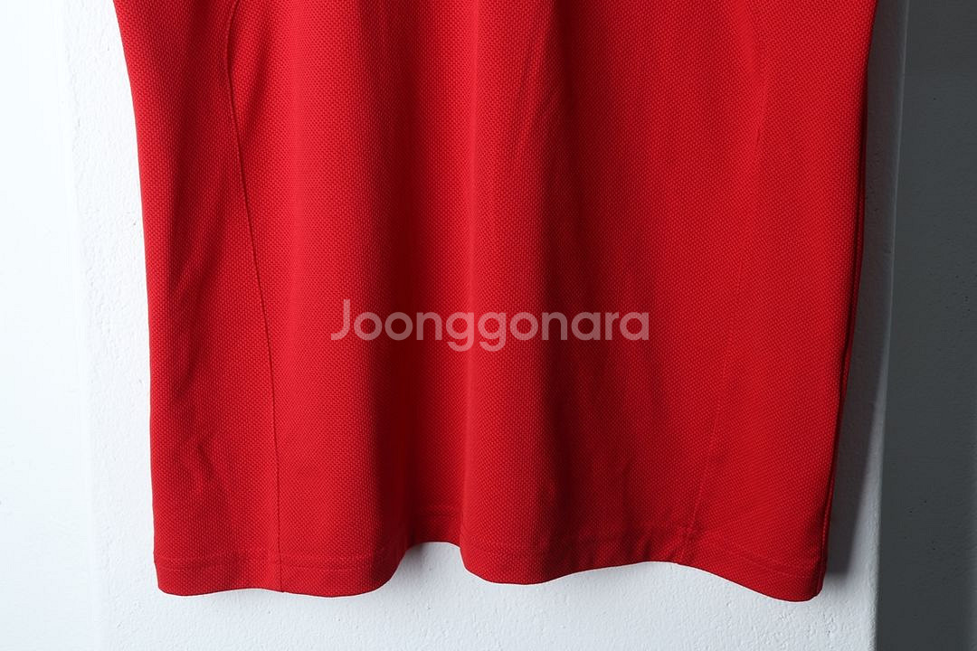 (L) 블랙야크 반팔 티셔츠 반집업 기능성 레드--3