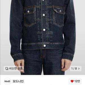 모드나인 데님자켓 Humanoid Dark Blue