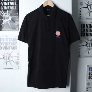 (L-XL) 디젤 반팔 카라 티셔츠 블랙 올드스쿨