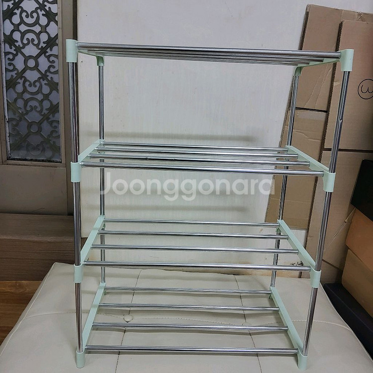 새상품 간이 신발장 틈새 파이프 선반--0