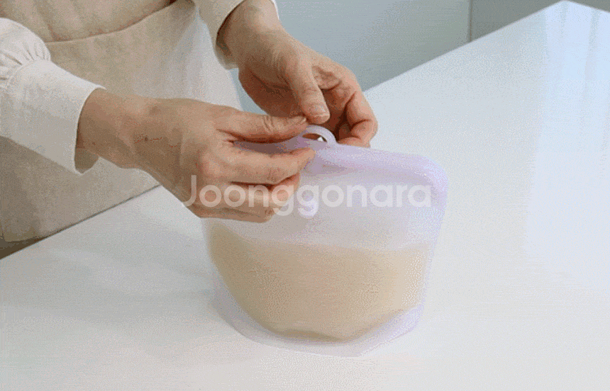 실리콘지퍼백 소,중,대 3개세트--6