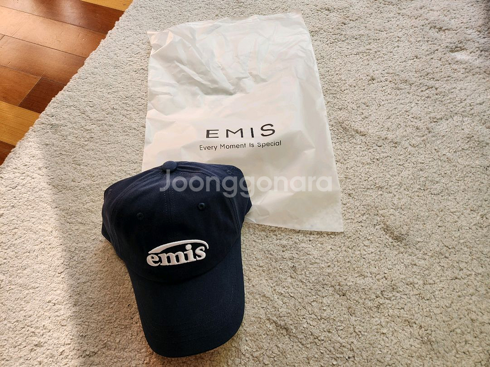 이미스 emis 모자 네이비 새상품--0