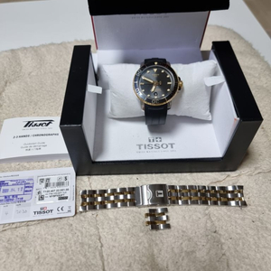 티쏘씨스타1000 파워매틱80 콤비 (풀박)40mm