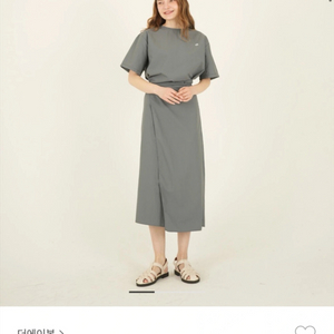 더에이본 나일론 랩 원피스 차콜 택포