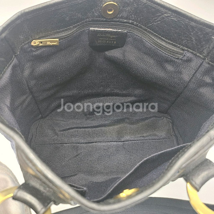 정품 페레가모 데님 토트백--7