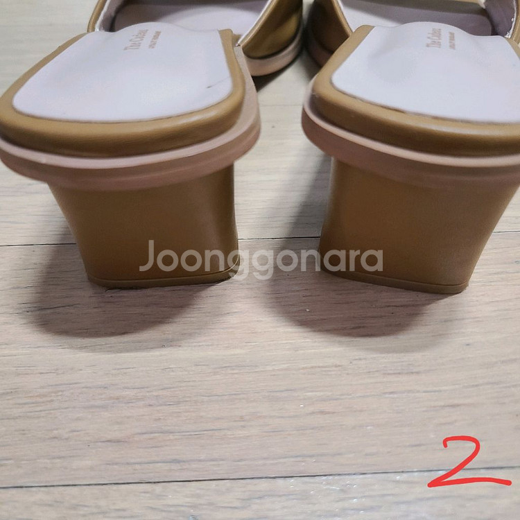 블랙 카멜색 슬리퍼 240~245--6