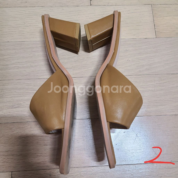 블랙 카멜색 슬리퍼 240~245--5