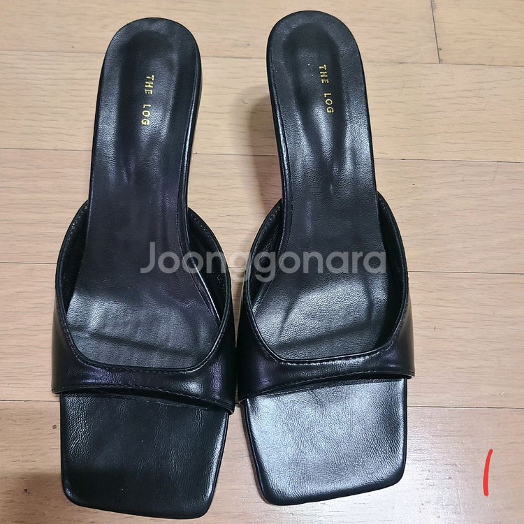 블랙 카멜색 슬리퍼 240~245--1