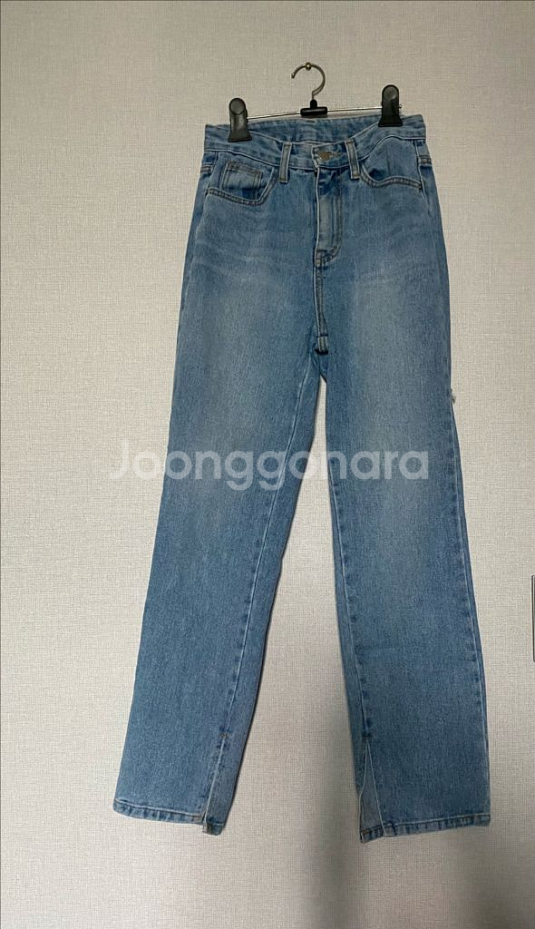 뒤트임 청바지--0