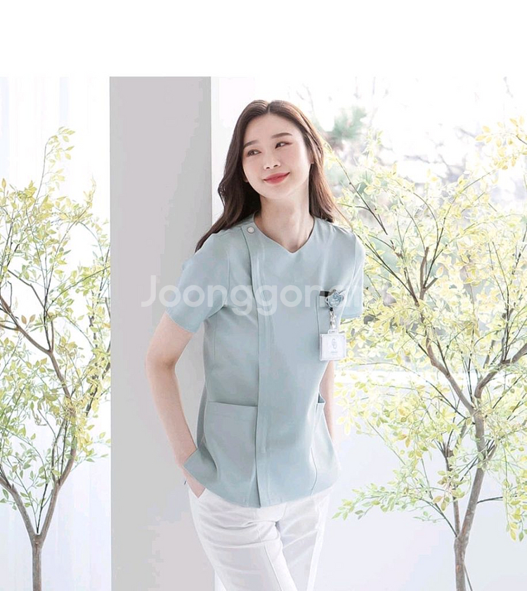 병원유니폼.병원가운.스크럽복 상의 두벌--1