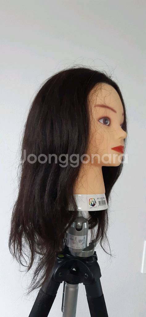 국가고시 헤어미용사 인모100% 통가발--0
