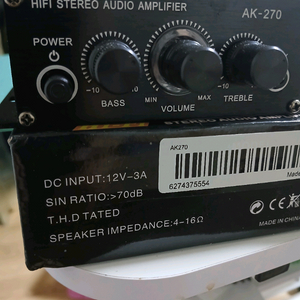 ak-270 hi-fi 미니 오디오 앰프.팝니다