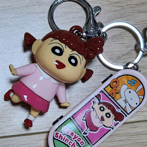 미사용 짱구유리키링 짱구키링