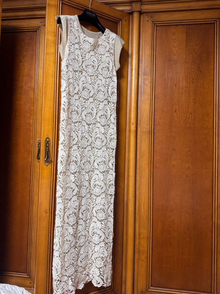 홍콩에서 사온 레이스 롱 드레스 원피스 세트--1