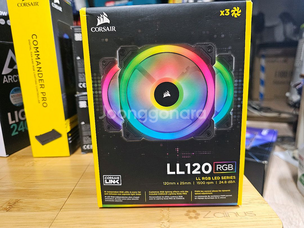 커세어 LL120 RGB 팬 새상품--0
