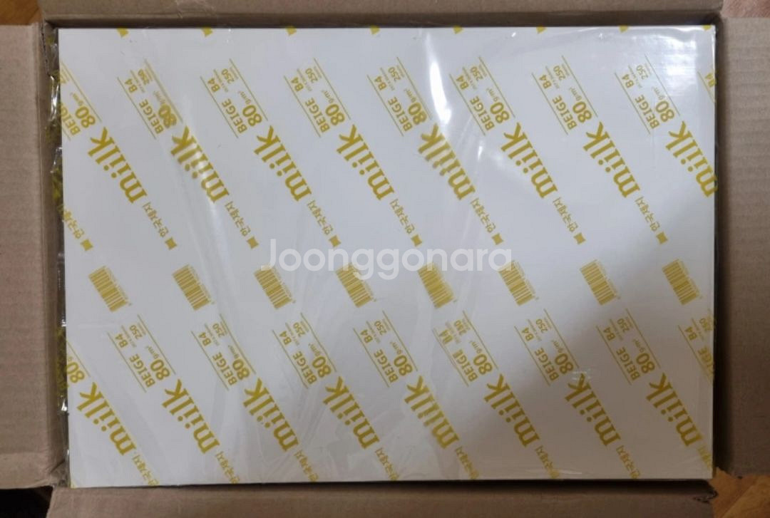 밀크 복사용지 베이지 B4 80g 2250장--0