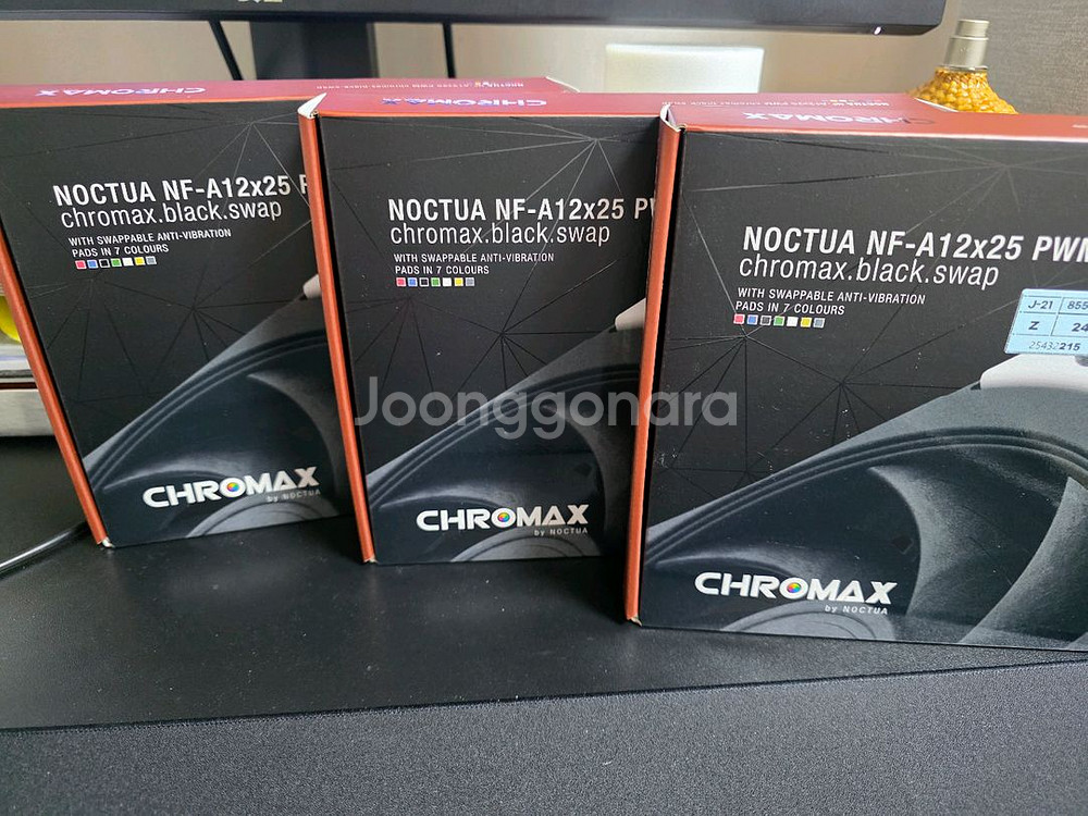 녹투아 블랙 120mm 3개, 140mm 1개 일괄--0