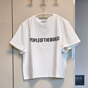PEOPLEOFTHEWORLD 흰색 반팔티 L