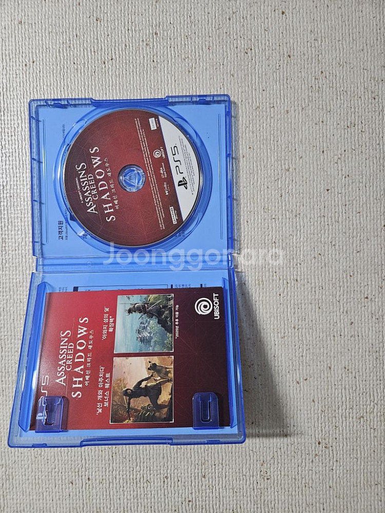 PS5 어쌔신크리드 섀도우스 팝니다(코드포함)--2