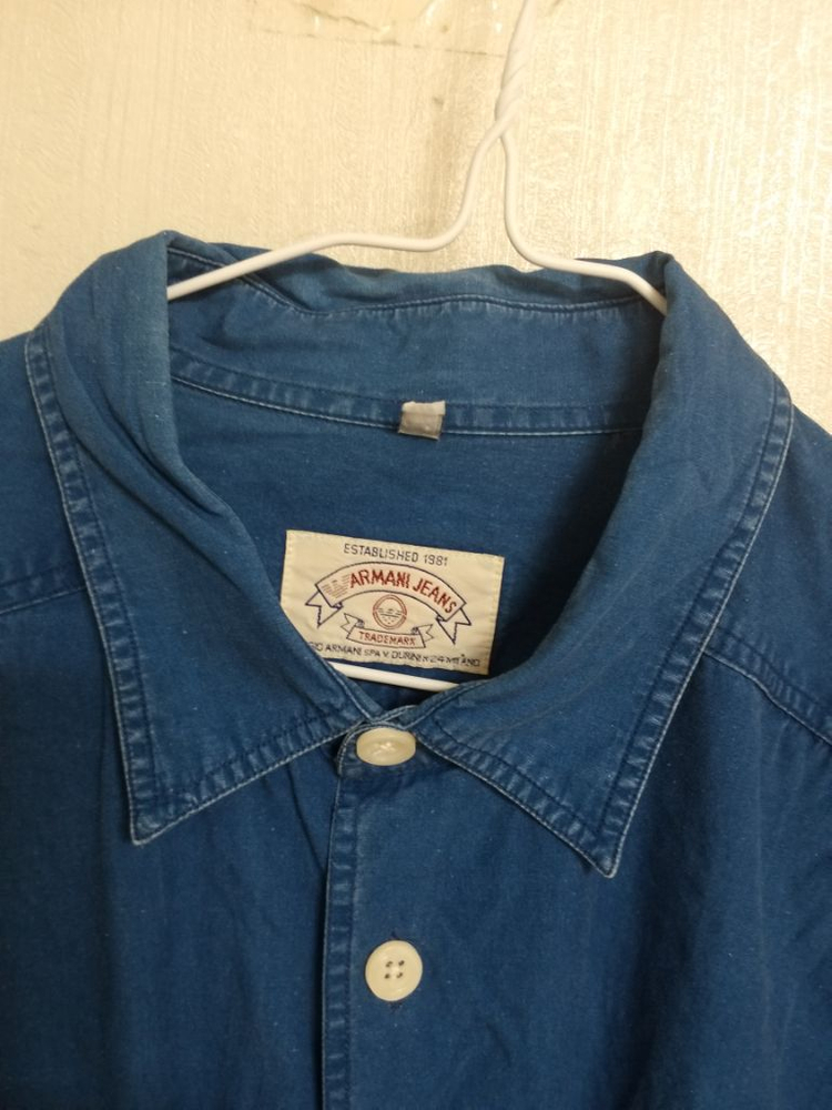 아르마니진 워크웨어 데님셔츠(오버핏110-125) 이미지