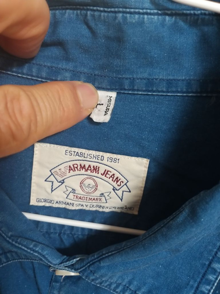 아르마니진 워크웨어 데님셔츠(오버핏110-125) 이미지