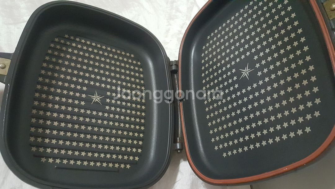 해피콜 그릴 양면팬 코팅 후라이팬--3