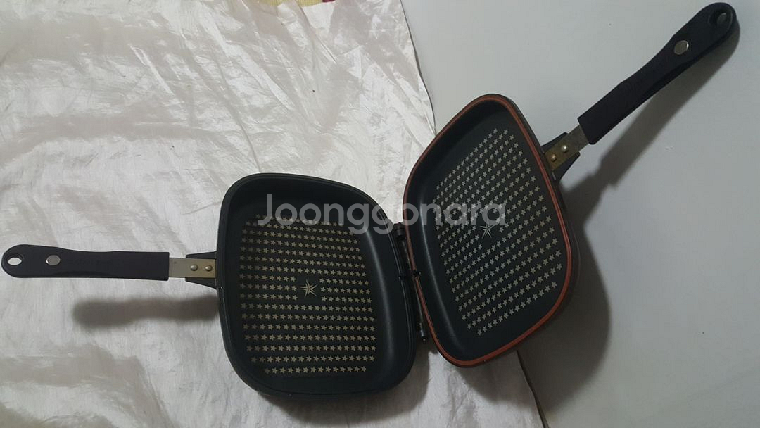 해피콜 그릴 양면팬 코팅 후라이팬--2