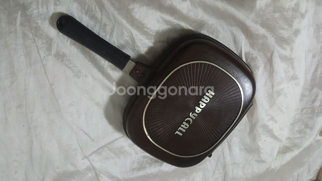 해피콜 그릴 양면팬 코팅 후라이팬--1