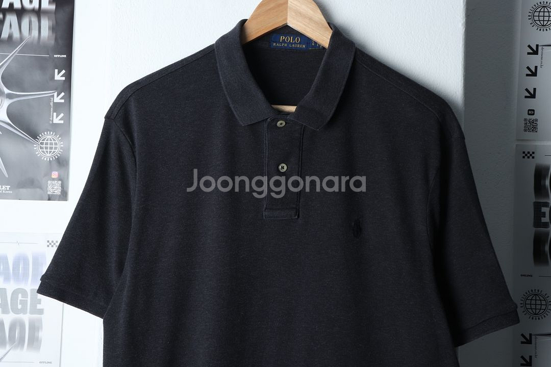 ,(L-XL) 폴로 랄프로렌 반팔 카라 티셔츠 그레이--0