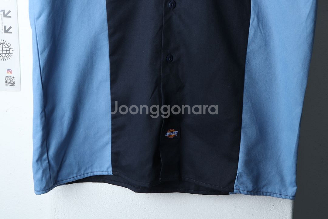(M-L) 디키즈 반팔셔츠 남방 새상품 워크 블루--1