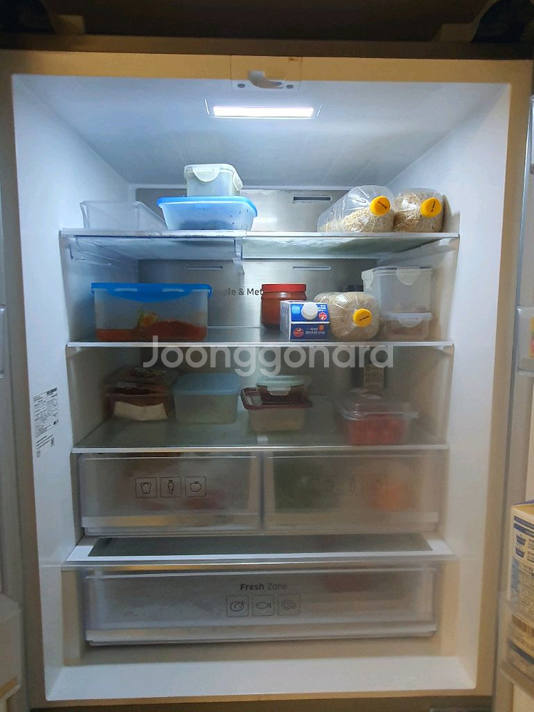 삼성 4도어 냉장고. T-9000, 515L, 슬림형--3